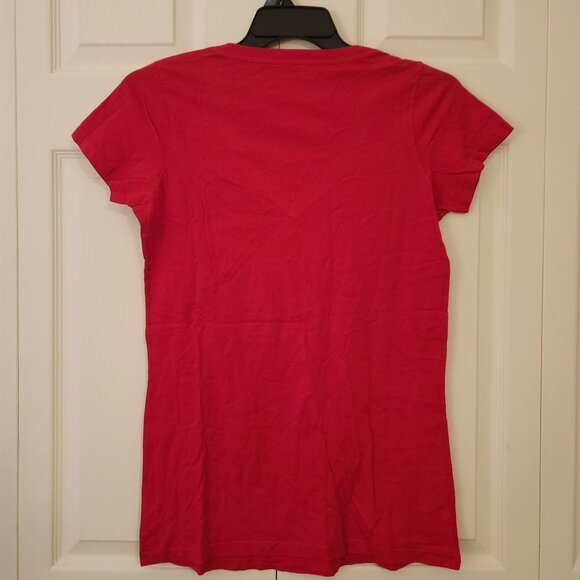 Ohio State Buckeyes Red T-Shirt With Sequin "Go Bucks" Design XL 100% Cotton - Picture 4 of 6